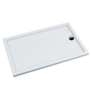 Schedline Brodzik kompozytowy Stabilsound Plus® Estima 70x120x4,5 cm, prostokątny z odpływem na krótszym boku, Gwarancja 15 lat